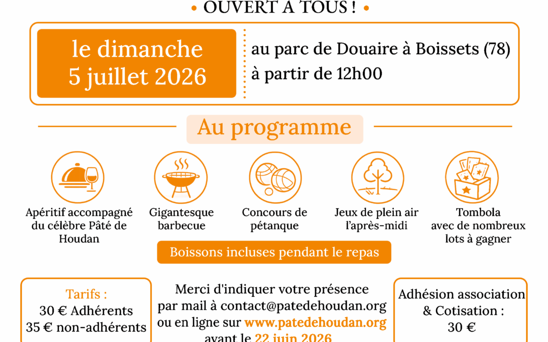 Inscription au Caquetage du dimanche 5 juillet 2026
